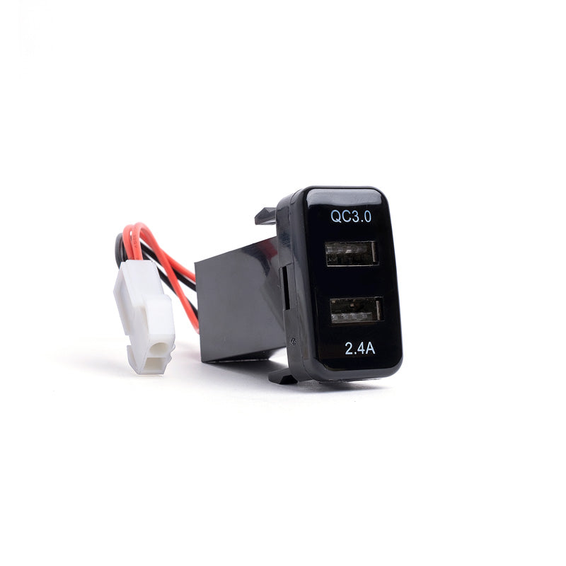 Cargador USB Toyota Rectangular Carga Rapida