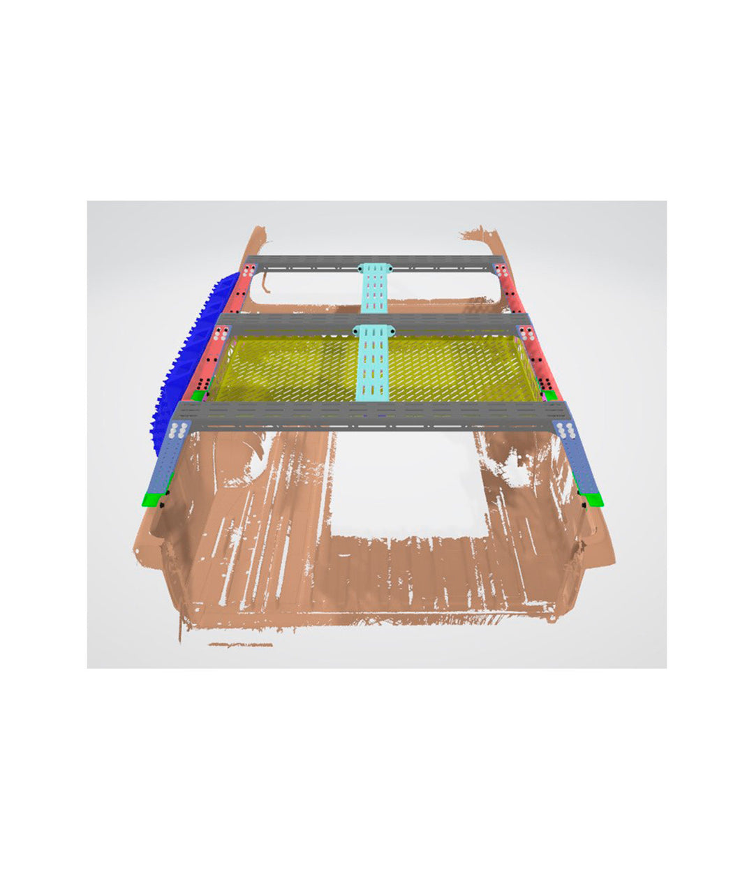 Bed Rack para platón Hilux Revo