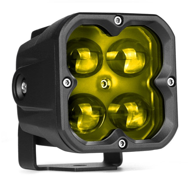 Exploradoras - Luces Led LRM-4 Pro de expansión ambar de 3". Tecnología TIR Kit x 2